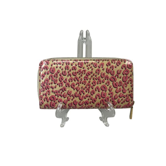 Louis Vuitton Limited Edition Blanc Corail Monogram Vernis Leopard Zippy Wallet - Picture 2 of 9